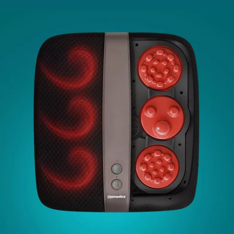 Pēdu masieris HoMedics FM-TS12H-EU Shiatsu Deluxe ar siltuma un mīcīšanas funkcijām