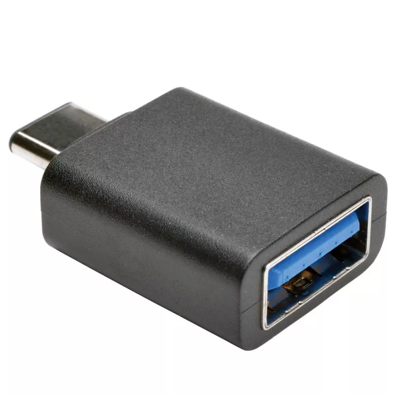 Eaton Tripp Lite Series USB 3.1 Gen 1.5 Adapter USB-C uz USB Type A M/F 5 Gbps planšetdatoram viedtālrunim - USB adapteris - USB Type A (W) uz 24 kontaktu USB-C (M) - USB 3.1 - Melns (U428-000-F)