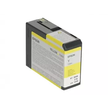 Epson Singlepack dzeltena T580400, dzeltena, pigmenta tinte, 80 ml, 1 gab.