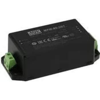 Barošanas adapteris Mean Well MPM-65-5ST 65 W iekštelpām 80–264 V melns, 2xMOPP, EN/UL 60601