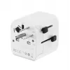 Ceļojuma strāvas adapteris GEMBIRD TPA-EU1A1C20-01-W 20W, USB-A 18W + USB-C 20W, Schuko ligzda, ieeja 100–250 V