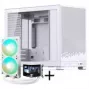 Jonsbo D32 STD PC korpuss + TRYX PANORAMA pilnīga šķidruma dzesēšana, ARGB - 240 mm, balts