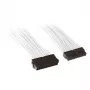 SilverStone PP07-MBW - barošanas pagarinātāja kabelis - ATX, 24 kontakti (M) - ATX, 24 kontakti (F) - 30 cm - balts (SST-PP07-MBW)