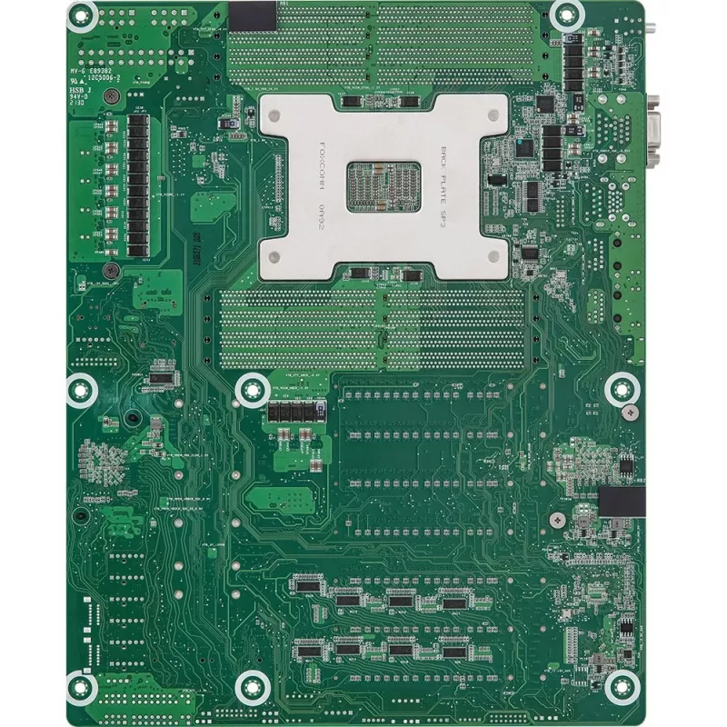 ASRock WRX80D8-2T ATX servera mātesplate, AMD WRX80 mikroshēmojums, Socket sWRX8, 8x DDR4 DIMM, 12x SATA III, 3x RJ-45