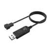 DC step-up sprieguma pārveidotāja kabelis Akasa AK-CBFA10-60BK USB uz 3-pin & 4-pin PC ventilatoram, 60 cm