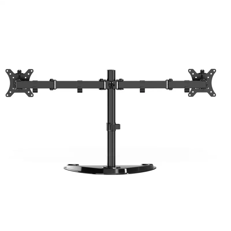 Gembird MS-D2ST-02 monitora galda statīvs (pagriežams, noliecams, grozāms), 13”-32”, melns