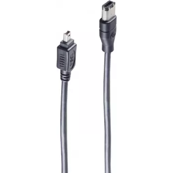shiverpeaks ®-BASIC-S--FireWire-savienojuma kabelis, IEEE 1394B kabelis, 9 kontaktu spraudnis uz 1394A 4 kontaktu spraudni, 1,8 m (BS77212)