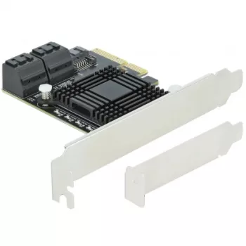 SATA PCI Express x4 karte DeLOCK 5 portu zema profila formas faktors
