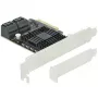 SATA PCI Express x4 karte DeLOCK 5 portu zema profila formas faktors