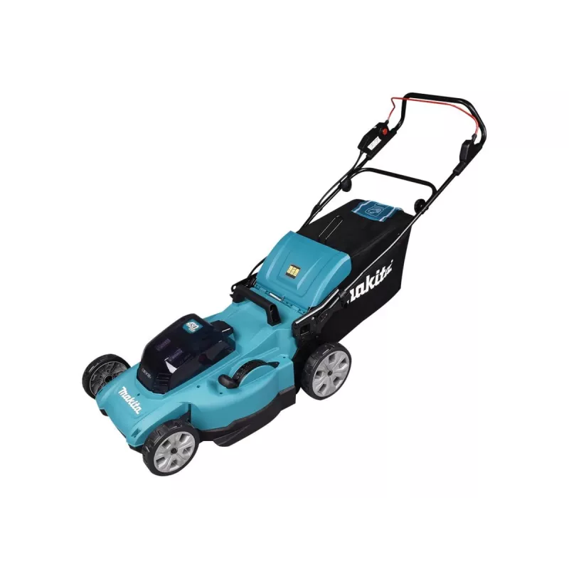 Makita DLM480Z zāles pļāvējs Stumjamais zāles pļāvējs Akumulatora Melns, Tirkīzs