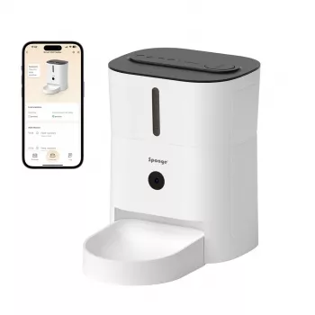 Viedais mājdzīvnieku barotājs ar kameru Sponge SPONGE Pet Feeder Smart Camera