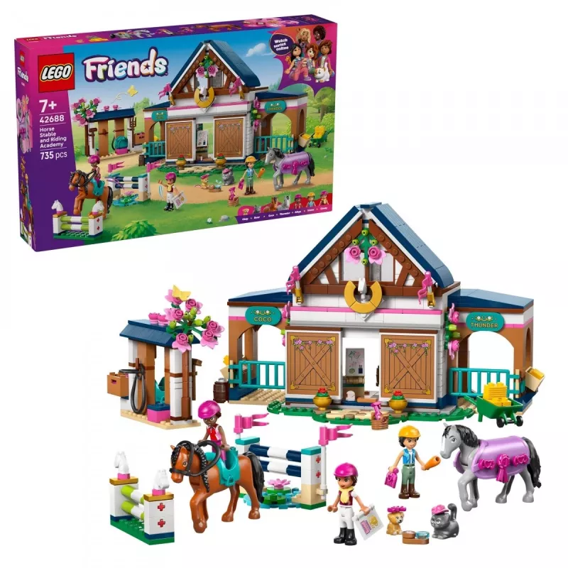 Blocks Friends 42688 Zirgu Stallis un Jāšanas Akadēmija