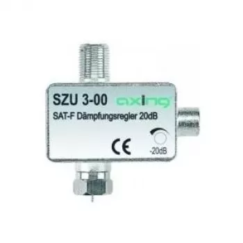axing SZU 3-00 - 0,0001 - 2,4 GHz - 20 dB - Sudraba - F-ieeja/F-vītne - Alumīnijs