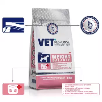 VET RESPONSE Svara līdzsvars - sausā suņu barība - 8kg