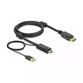 HDMI uz DisplayPort kabelis DeLOCK 85963 4K 30 Hz 1 m