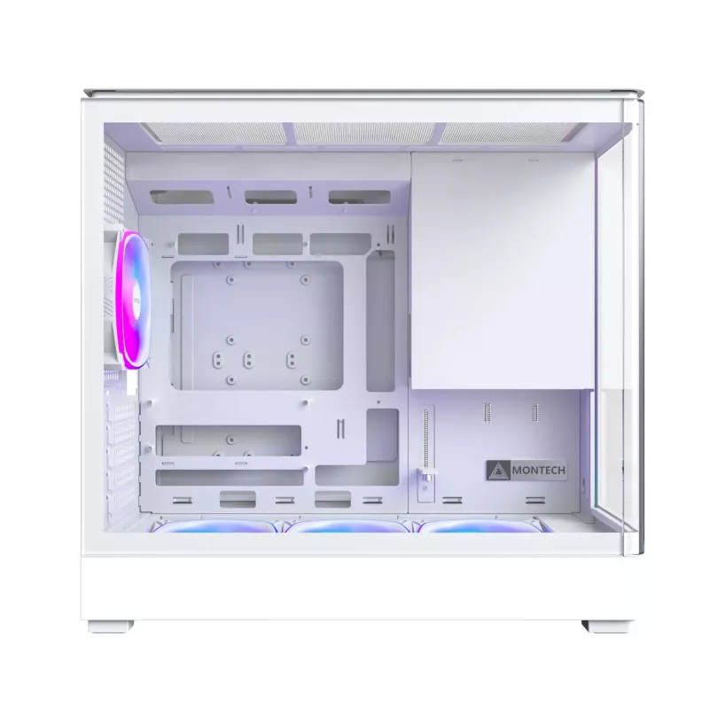 PC Case Montech KING 15 PRO balta — Micro ATX / Mini-ITX, Midi Tower