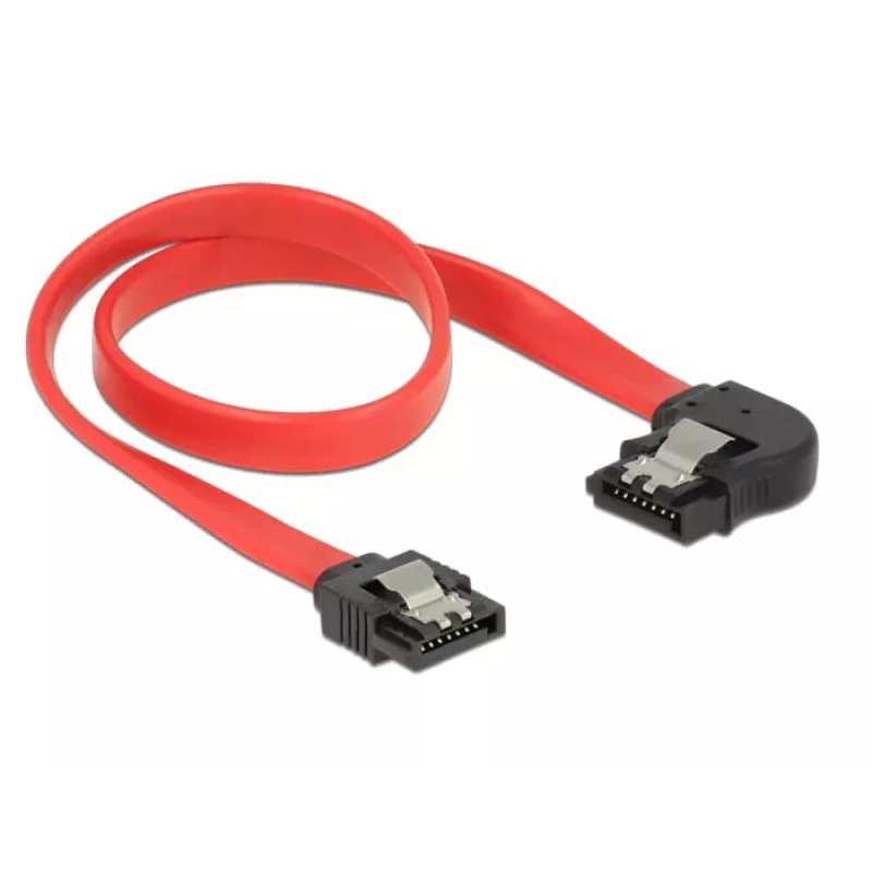 SATA kabelis DeLOCK 83963 0,3 m SATA 7-pin melns sarkans