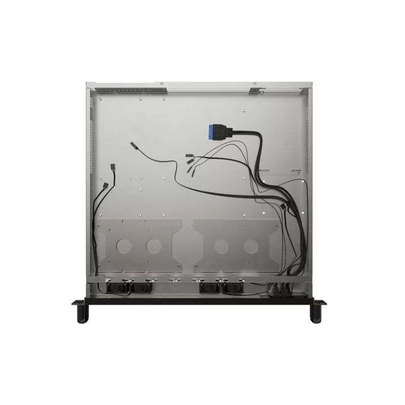 Rack Chassis Lanberg SC01-4201-10B 1U Melns 4 Ventilatori