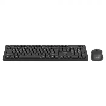 Savio KB-03 tastatūra ar peli, mājām/birojam, USB, QWERTY, US English, melna