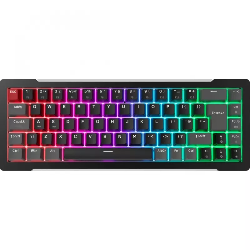 MGA-68, Gaming Keyboard melns, DE-Layout, Hejin Magnetic Yellow