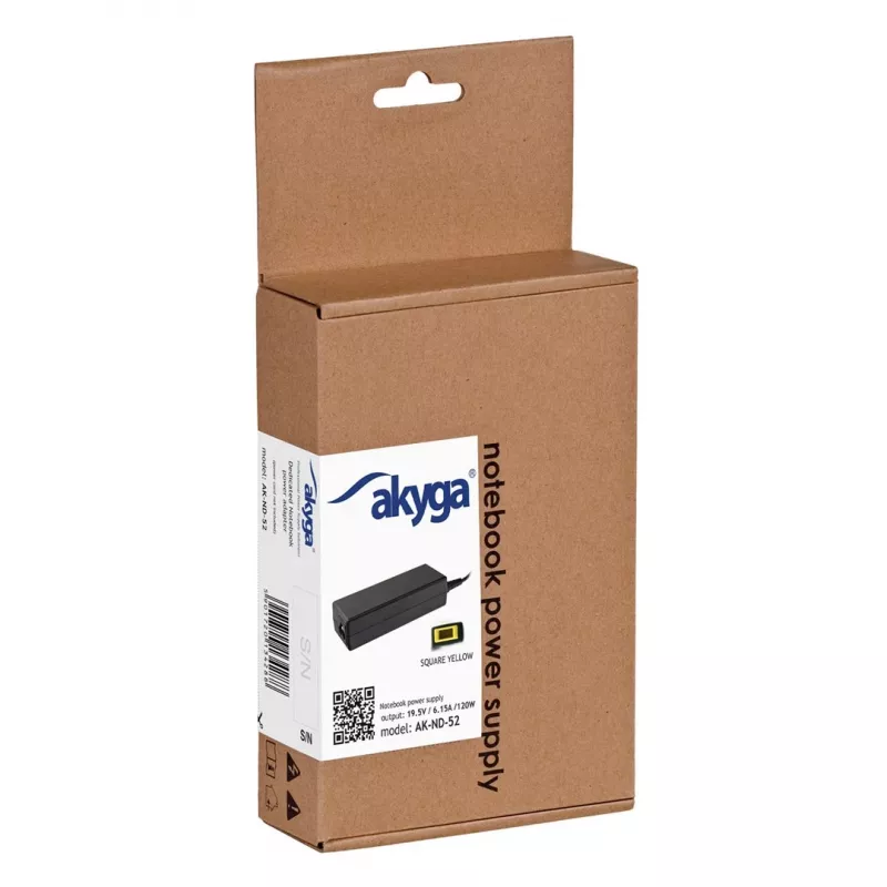 Akyga AK-ND-52 klēpjdatora barošanas adapteris 19,5 V / 6,15 A, 120 W, Slim Tip spraudnis, paredzēts Lenovo