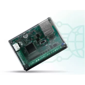Paziņošanas modulis SATEL ETHM-A drošības signalizācijas sistēmām, 12 V, 80 mA, 83×26×60 mm