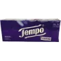 Tempo Classic 4-kārtu kabatas salvetes, baltas, 15 x 10 loksnes