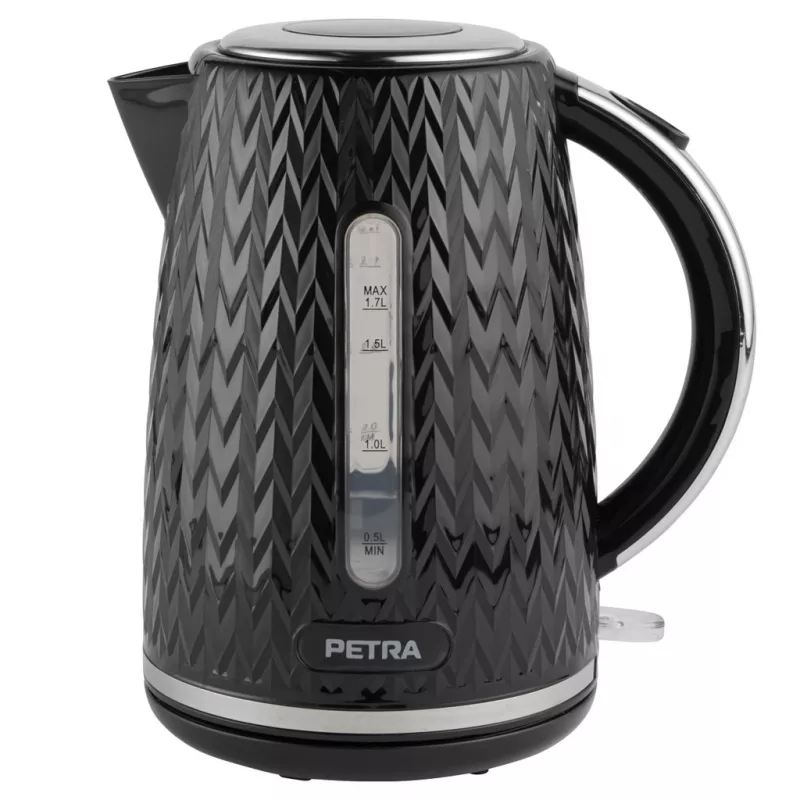 Elektriskā tējkanna Petra 1,7 L 2200 W melna