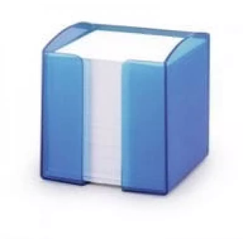 Kvadrātveida bloks Durable TREND zils caurspīdīgs