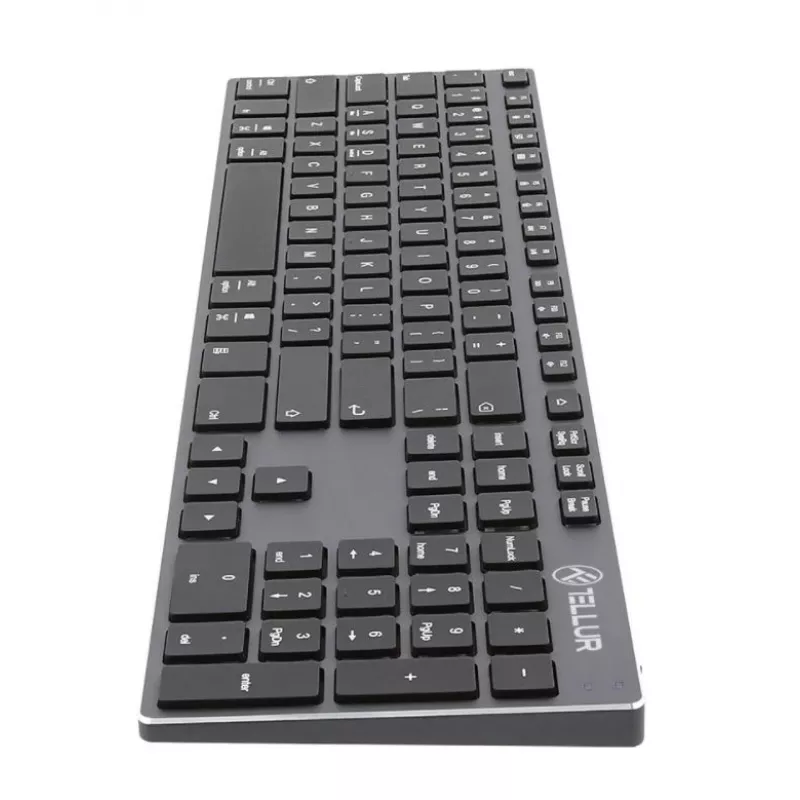 Bezvadu tastatūra Tellur TLL491121 plāns Design Uzlādējama