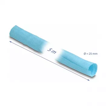 Kabeļu uzmava DeLOCK 20883 zila poliesters 2,6 cm diametrs 5000 mm garums