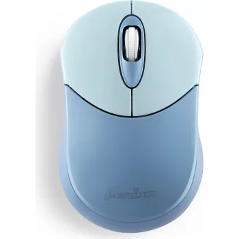 Perixx PERIMICE-802BL Bluetooth pele datoram un planšetdatoram, bezvadu, zila – pele – 1000 dpi – optiska – 3 pogas – Bluetooth (PERIMICE-802BL)