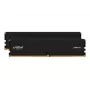 Crucial - DDR5 - Kit - 32 GB: 2 x 16 GB - DIMM - 288-PIN 6000 MHz / PC5-48000 CL48 1.1 V ungepuffert on-die ECC Schwarz