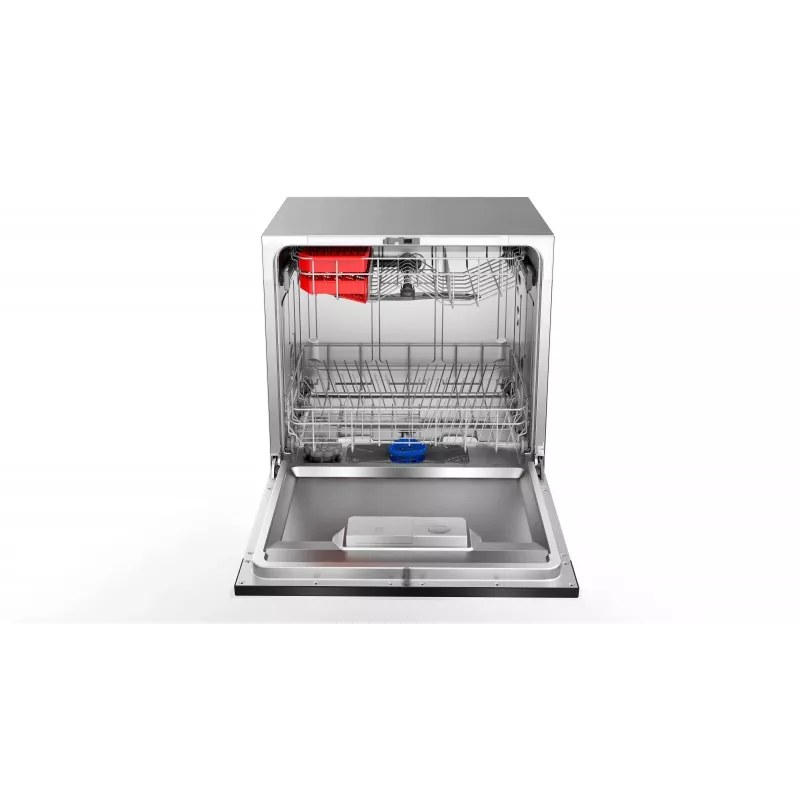 Iebūvējamā trauku mazgājamā mašīna Toshiba DW-08T2EE(S)-PL — 8 galda klājumi, F energoefektivitātes klase, 49 dB, 55×59×50 mm