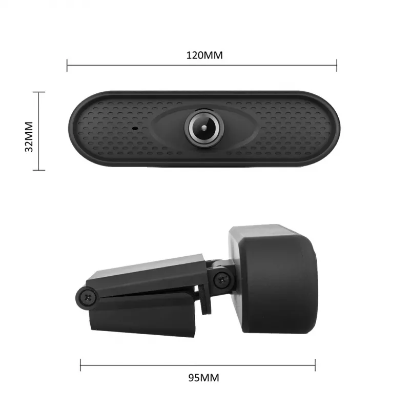 USB Nano RS RS680 HD 1080P (1920x1080) tīmekļkamera ar iebūvētu mikrofonu