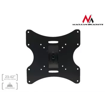 Maclean MC-501A Universāls sienas TV kronšteins 23-42 collām, līdz 30 kg, VESA 200x200, melns