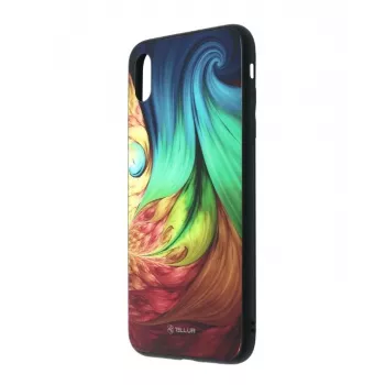 Aizsargstikls iPhone XS Tellur — apdrukāts hipnotisks dizains