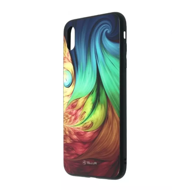 Aizsargstikls iPhone XS Tellur — apdrukāts hipnotisks dizains