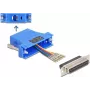 Delock D-Sub 25 kontaktu ligzdas uz RJ12 montāžas komplekts zils (67100)