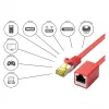 Goodconnections 8070VR-010R Ethernet komutācijas kabelis sarkans