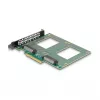 Iekšējais U.2 adapteris DeLOCK 90162 PCIe resursdatora interfeiss ar LED indikatoriem