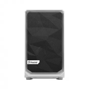 Fractal Design Meshify 2 Nano - Mini-ITX tornis (rūdīts stikls) - bez barošanas bloka (ATX) - balta - USB/audio (FD-C-MES2N-02)