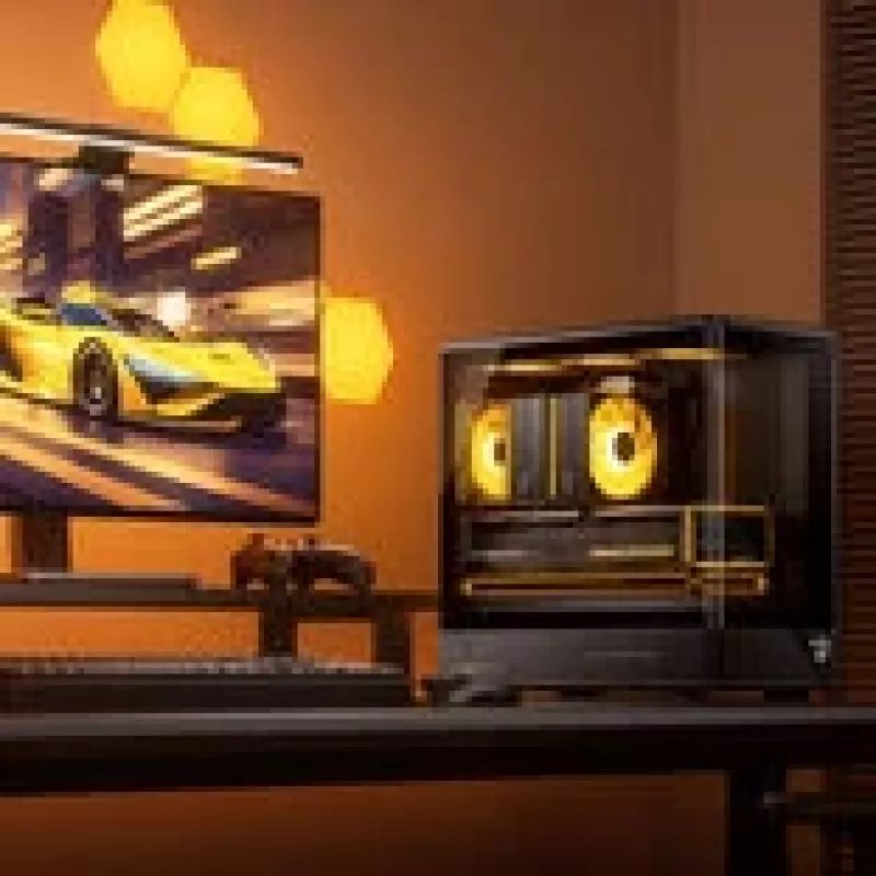 Datora korpuss Jonsbo D200 midi-tower mATX rūdīta stikla mini temperatūras displejs melns