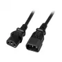 EFB-Elektronik IEC strāvas pagarinātāja kabelis C14 180° - C13 180°, melns, 2,0 m, 3 x 0,75 mm² Ražotājs: EFB Elektronik (EK503.2)