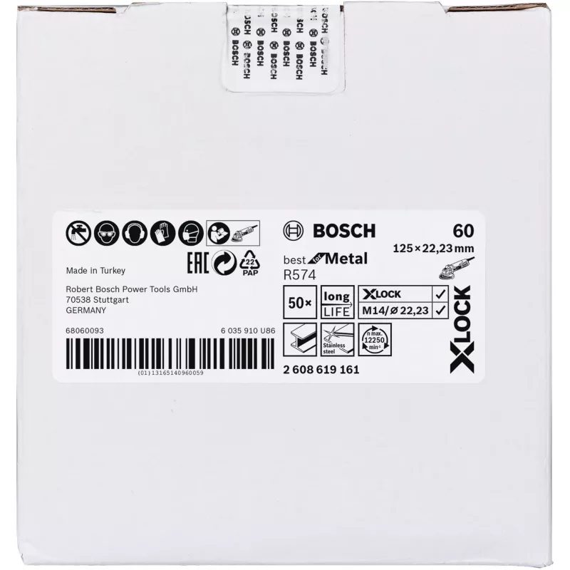 Bosch 2 608 619 161 leņķa slīpmašīnas piederums Slīpēšanas disks