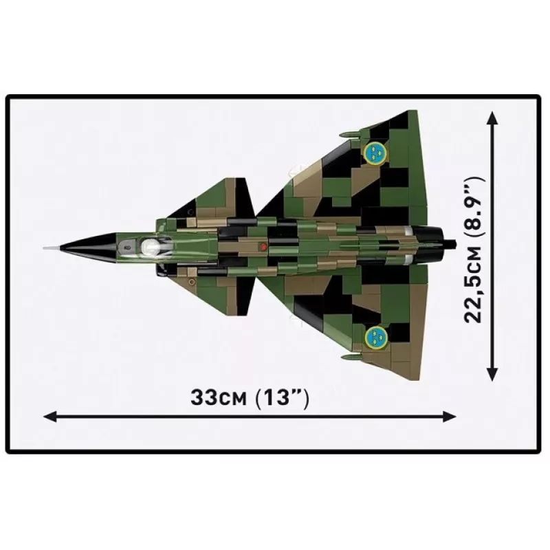 Konstruktora komplekts Cobi Blocks Saab AJS 3 Viggen 911 gab. modeļa komplekts, 911 gabali