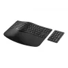 HP 960 ergonomiskā bezvadu tastatūra, pilna izmēra (100%), bezvadu, RF bezvadu + Bluetooth, membrānas, melna