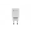 Vadu mobilo ierīču lādētājs NATEC NUC-2140, 30W, USB-C PD 3.0 + USB-A, Samsung AFC, Balts