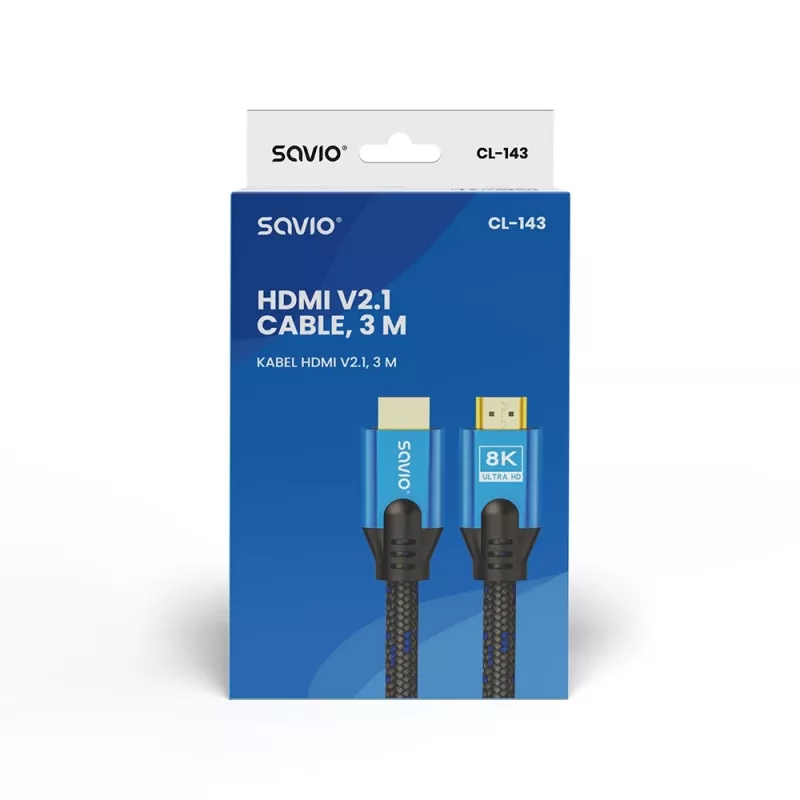 HDMI kabelis Savio CL-143 3m