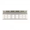 Keystone turētājs 12 portu, noliecams, 10 collu un 19 collu statņu/sienas montāžai, DELOCK 67040, metāls/plastmasa, sudrabains, 77×222×27 mm